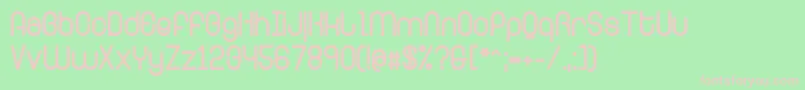 RingerExtrabold Font – Pink Fonts on Green Background