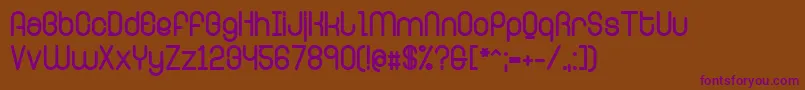 Шрифт RingerExtrabold – фиолетовые шрифты на коричневом фоне