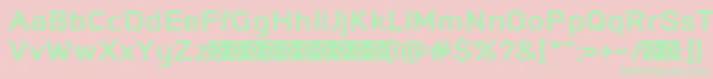 NeptuneDemo Font – Green Fonts on Pink Background