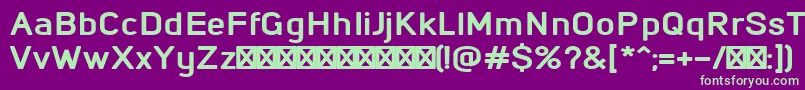 Шрифт NeptuneDemo – зелёные шрифты на фиолетовом фоне
