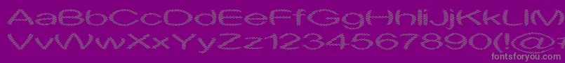 Obtuse1-Schriftart – Graue Schriften auf violettem Hintergrund