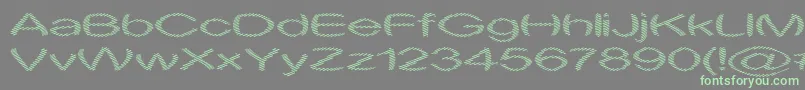 Obtuse1 Font – Green Fonts on Gray Background