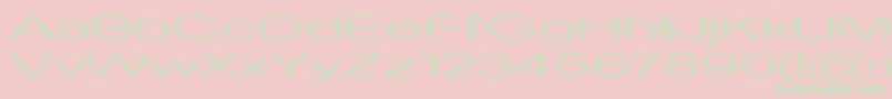 Obtuse1 Font – Green Fonts on Pink Background