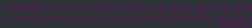 Obtuse1 Font – Purple Fonts on Black Background