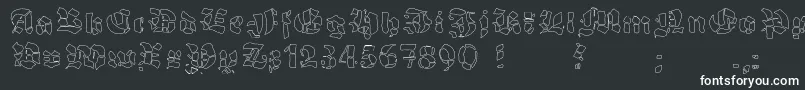GrobehandFo Font – White Fonts on Black Background