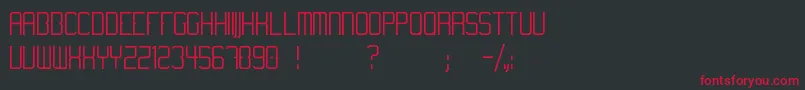 Temanotica Font – Red Fonts on Black Background