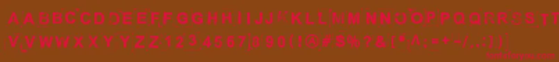 BreakOnThroughToTheOtherSide Font – Red Fonts on Brown Background