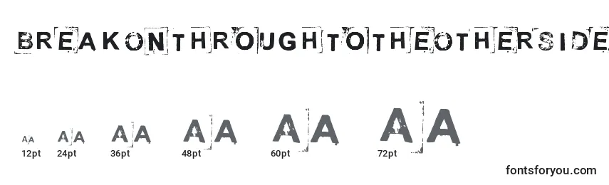 BreakOnThroughToTheOtherSide Font Sizes