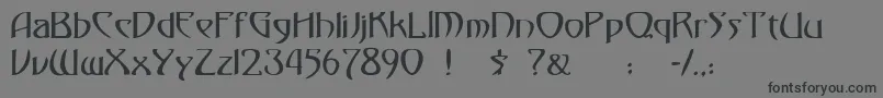 フォント30 – 黒い文字の灰色の背景