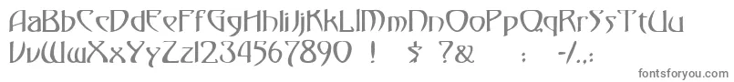 フォント30 – 白い背景に灰色の文字