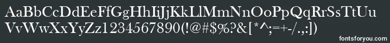 BaskervilleOldFace Font – White Fonts on Black Background