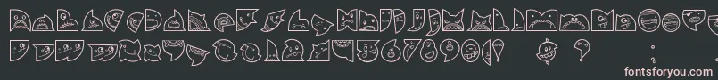 CallejeraCarona Font – Pink Fonts on Black Background