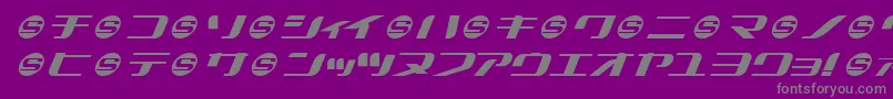 フォントSummeks – 紫の背景に灰色の文字