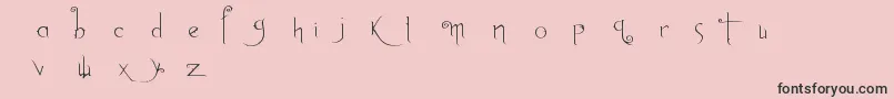 Abh1 Font – Black Fonts on Pink Background