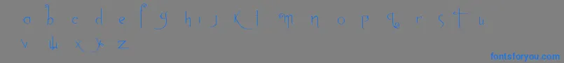 Abh1-fontti – siniset fontit harmaalla taustalla