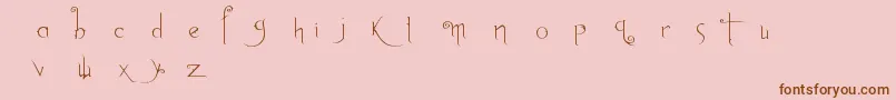 More about Abh1 Font Abh1 Font – Brown Fonts on Pink Background
