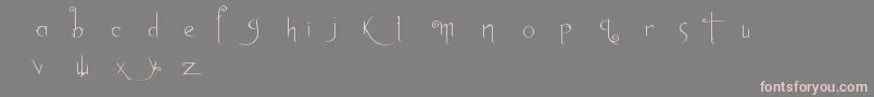 Abh1 Font – Pink Fonts on Gray Background