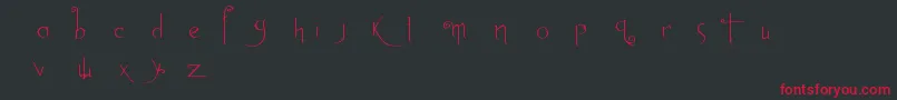 Abh1 Font – Red Fonts on Black Background