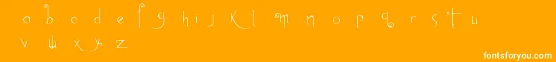 Abh1 Font – White Fonts on Orange Background