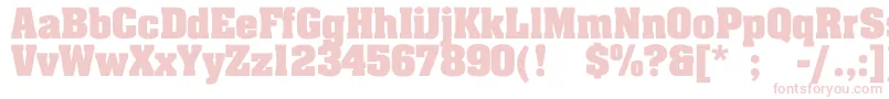 TouJourBold Font – Pink Fonts on White Background