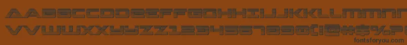 fuente Strikelordchrome – Fuentes Negras Sobre Fondo Marrón