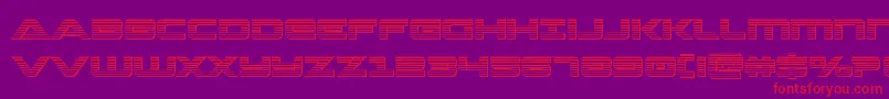 Strikelordchrome Font – Red Fonts on Purple Background