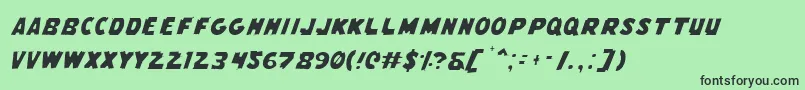 More about FlyingLeatherneckLight Font FlyingLeatherneckLight Font – Black Fonts on Green Background