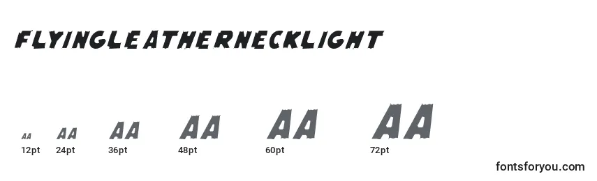 Размеры шрифта FlyingLeatherneckLight