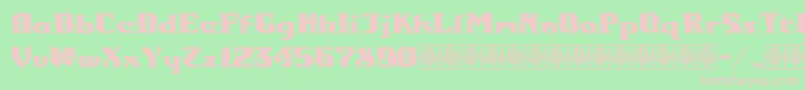 Gondrong Font – Pink Fonts on Green Background