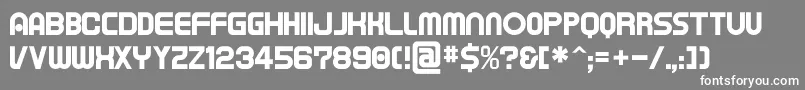 Tapeman Font – White Fonts on Gray Background