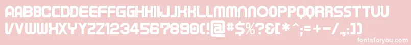 Fonte Tapeman – fontes brancas em um fundo rosa