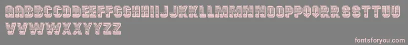 CardiffRegular Font – Pink Fonts on Gray Background