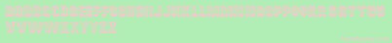 CardiffRegular Font – Pink Fonts on Green Background