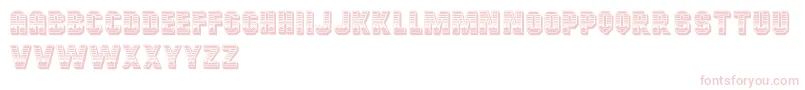 CardiffRegular-Schriftart – Rosa Schriften auf weißem Hintergrund