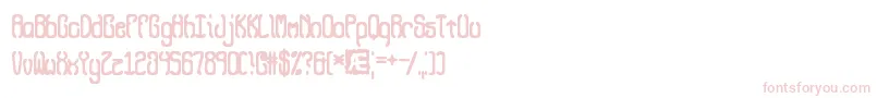 QueasyBrk Font – Pink Fonts on White Background