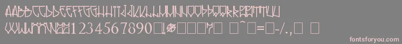fuente Rolinho – Fuentes Rosadas Sobre Fondo Gris