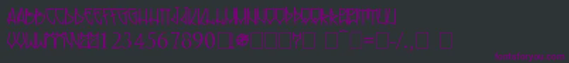 Rolinho Font – Purple Fonts on Black Background