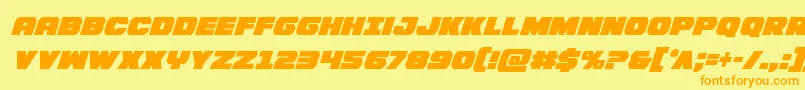 More about Bummercondital Font Bummercondital Font – Orange Fonts on Yellow Background