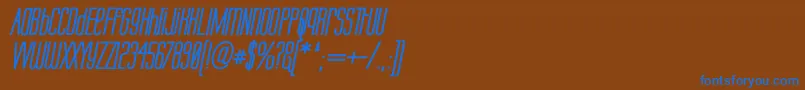 Подробнее о шрифте LabtopUnicaseBoldItalic Шрифт LabtopUnicaseBoldItalic – синие шрифты на коричневом фоне