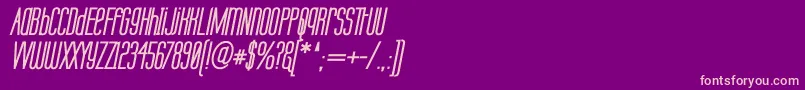 LabtopUnicaseBoldItalic Font – Pink Fonts on Purple Background