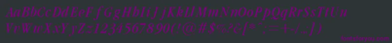 GrmndLi Font – Purple Fonts on Black Background