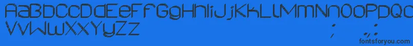 AsrelurioSt Font – Black Fonts on Blue Background