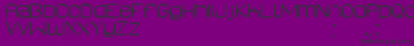 フォントAsrelurioSt – 紫の背景に黒い文字