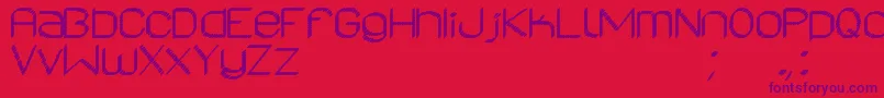 AsrelurioSt Font – Purple Fonts on Red Background