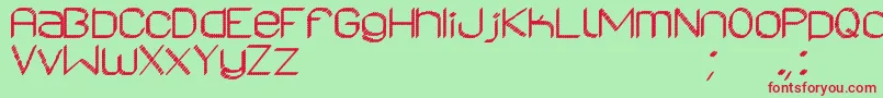 AsrelurioSt Font – Red Fonts on Green Background