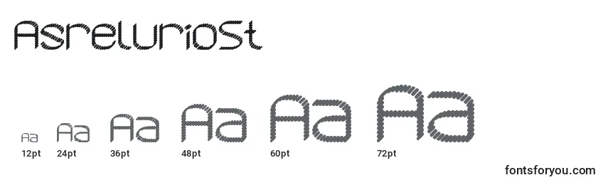 sizes of asreluriost font, asreluriost sizes