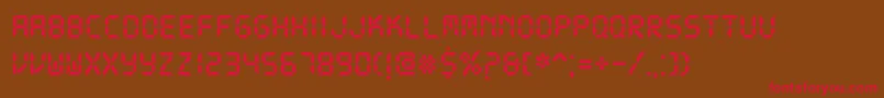DsDigib Font – Red Fonts on Brown Background