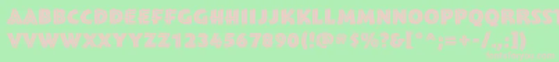 MontaraBoldinitials Font – Pink Fonts on Green Background