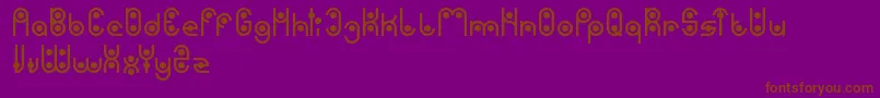 Phytoplankton Font – Brown Fonts on Purple Background