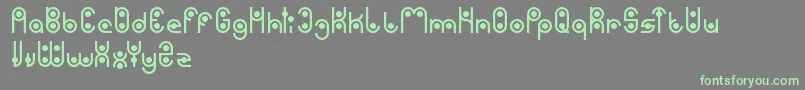 Phytoplankton Font – Green Fonts on Gray Background